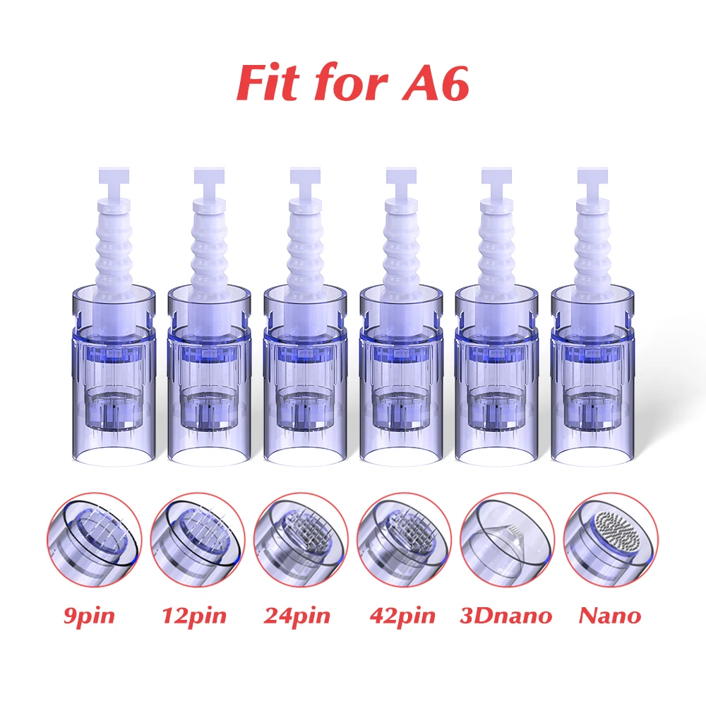 Derma Pen Needle Microneedling For A6 Bayonet Nano Microneedle Needles Cartridge Replacement Tips