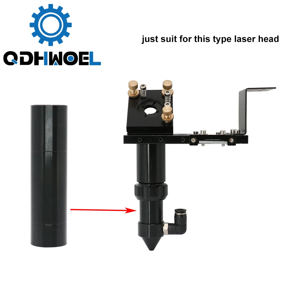 QDHWOEL E Series CO2 O.D.25mm obiektyw Tube dla D20 F50.8/63.5/101.6mm obiektyw CO2 maszyna do grawerowania i cięcia laserowego