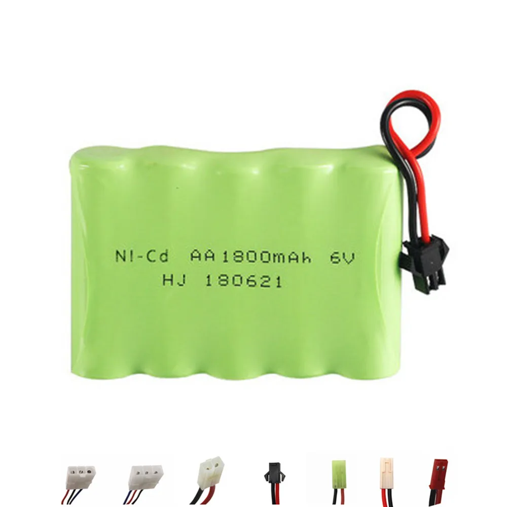 6v 1800mah NICD Bateria do zabawek Rc Samochody Czołgi Roboty Łodzie Pistolety NI-CD 6v Akumulator AA Akumulator 1szt Do łodzi rc