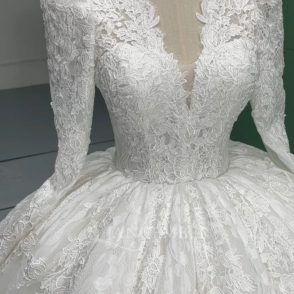 Maßgeschneidertes, erschwingliches Strandhochzeitskleid, beliebtes Design, Organza, Prinzessin, Ballkleid, V-Ausschnitt, Brautkleid, Vestido de Novia 2025