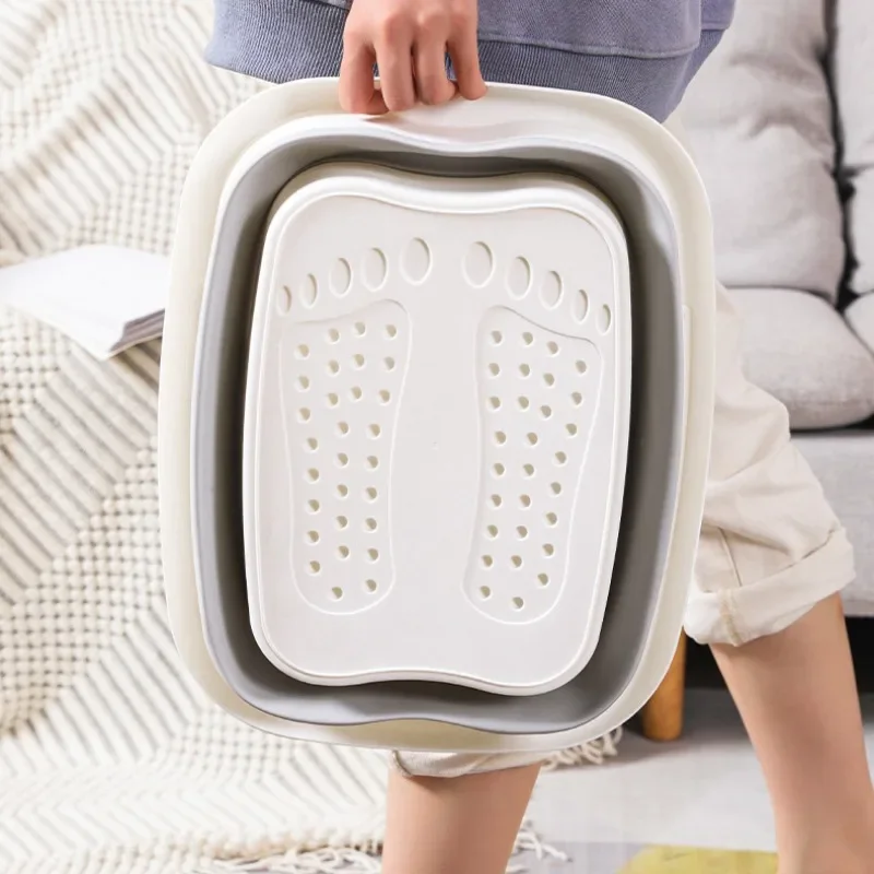 Foldable Foot Massage Bucket Soaking Bucket Folding Basin Bucket Household Portable Sauna Bathtub Pedicure Bath Bathtub