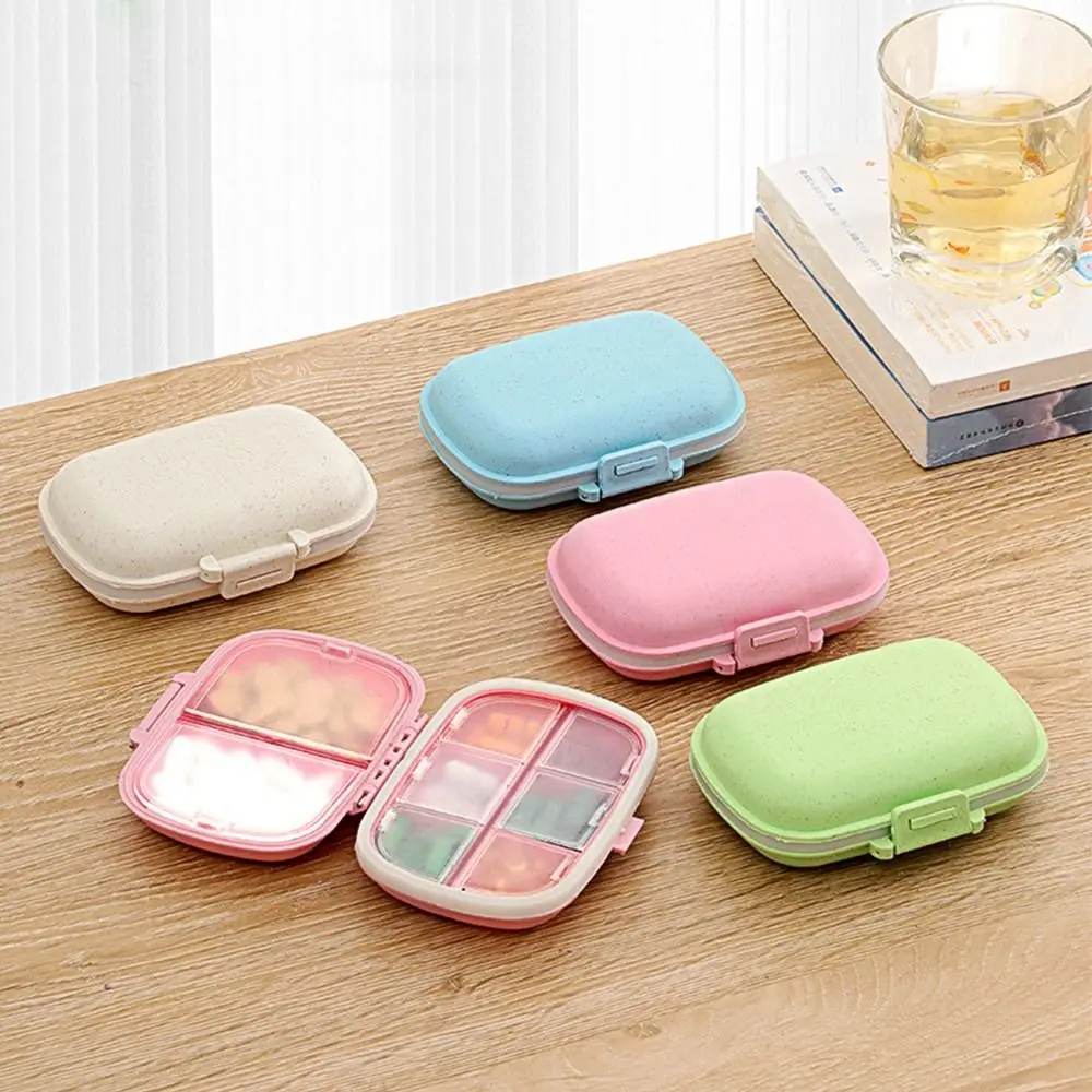 Creative Mini Pill Box Portable 8 Grids Medicine Organizer Weekly Medicine Drug Dispense Tablet Storage Container Pills