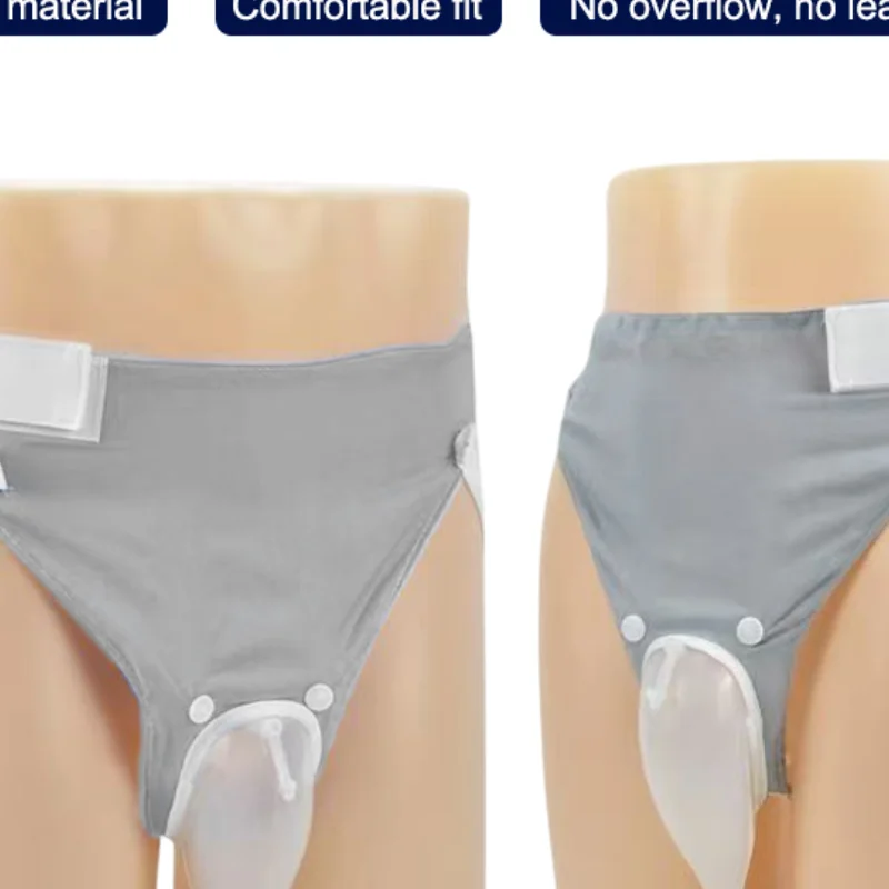 

Silicone Urine Collector Bags Adults Urinal With Urine Catheter Bags Male Female Reusable Hypo-allergenic Men Older Woman Toilet