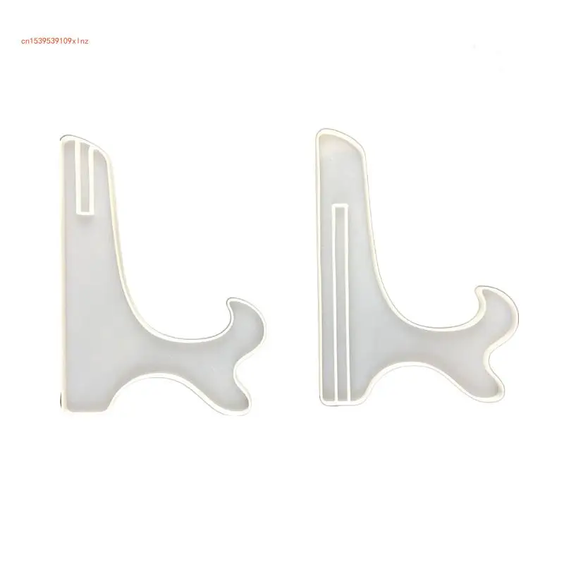 Small Desktop Display Bracket Epoxy Resin Mold Dinner Plate Rack Silicone Mould