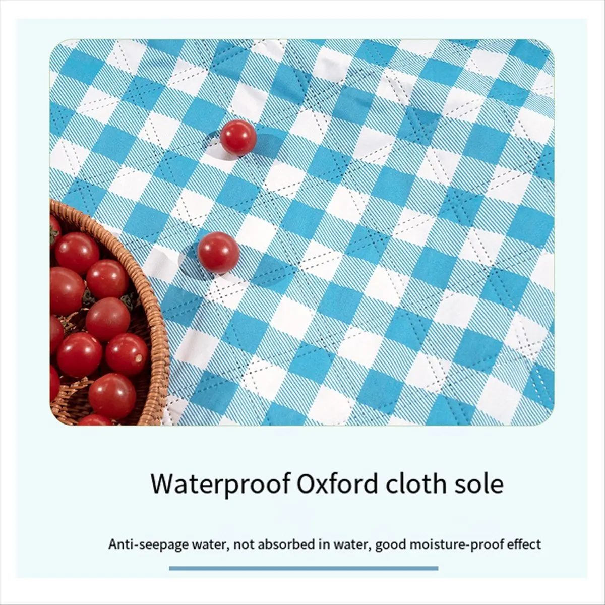 ABJV بطانية نزهة محمولة للاستخدام الخارجي مقاومة للماء وسادة شاطئ حصيرة نوم الطفل مقاومة للرطوبة