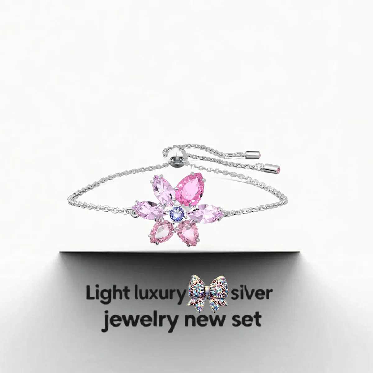 

2025 New Colored Stone Silver Jewelry Bracelet Brings Natural Freshness To The Wrist and Conveys Full of Love