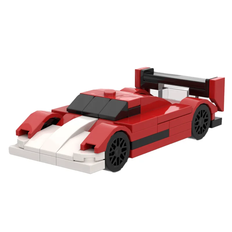 حار 72 قطعة المدمجة سرعة حمراء سيارة رياضية وحدات اللبنات نموذج لتعليم الأطفال لتقوم بها بنفسك تجميع لعبة هدايا عيد الميلاد عيد الميلاد #5