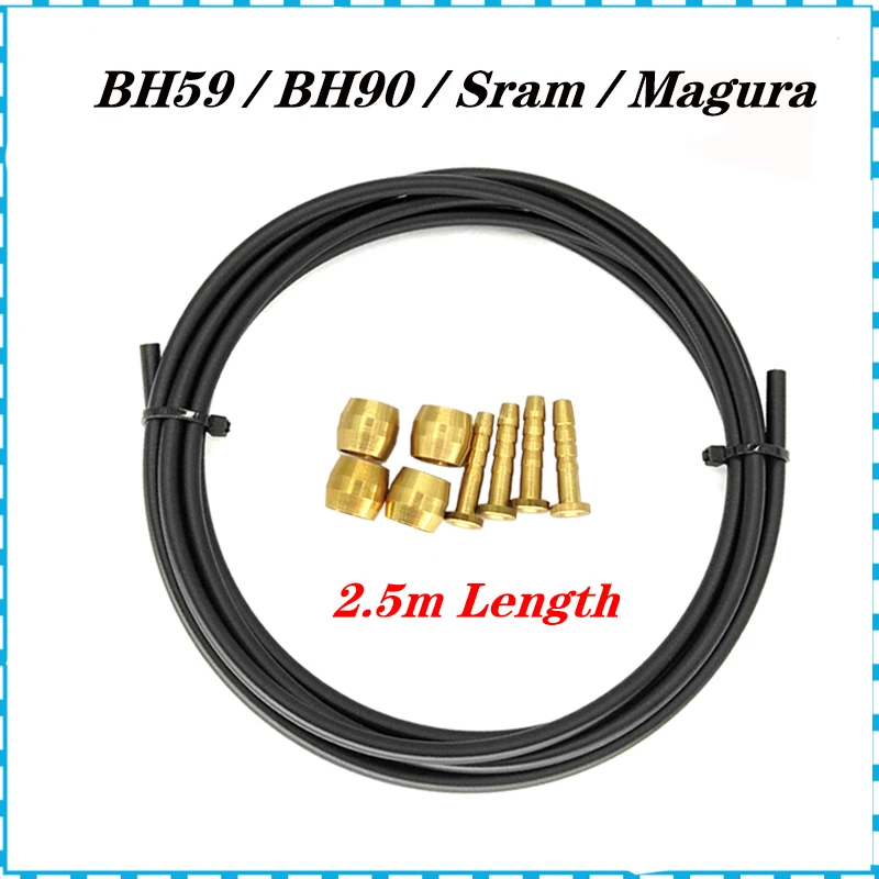 BH59 BH90 Sram Magura Bike Brake Hose MTB Hydraulic Disc brake Tube 2.5M Connector Insert Olive Set for mt200 m315 m395 m6000