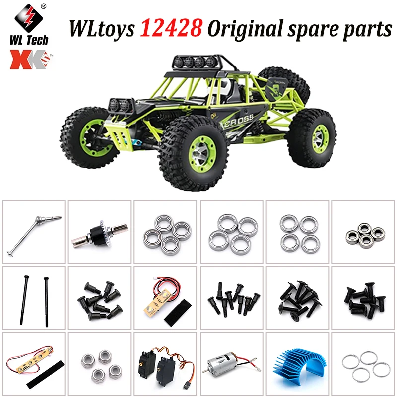 

Wltoys 12428 Original Parts 0090-0129 12427 12423 RC Car Spare Part Bearing/Screw/Differential/Servo/Nut/Motor/USB Charger/Light