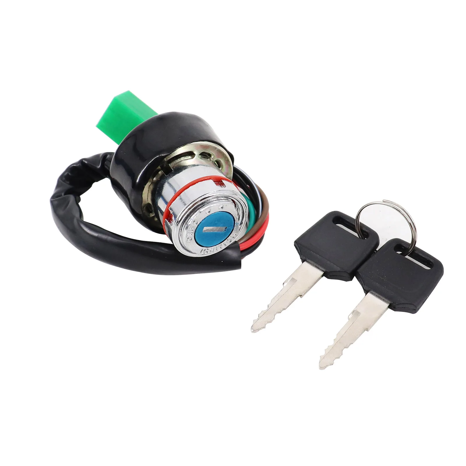 Universal Motorcycle Part 6 Wire Electric Ignition Switch Lock Key For Most Dirt Bike ATV UTV