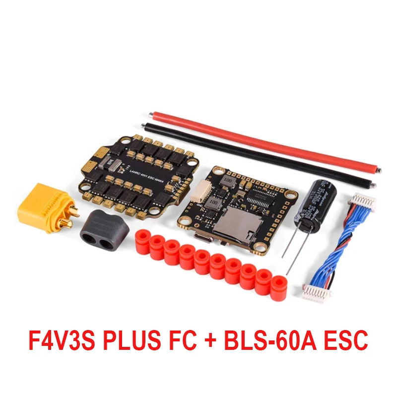 NEW F4 V3S PLUS Flight Control FC Support BetaFlight/INAV BLS-45A/60A 4in1 ESC Stack For RC FPV Drone Plane Quadcopter