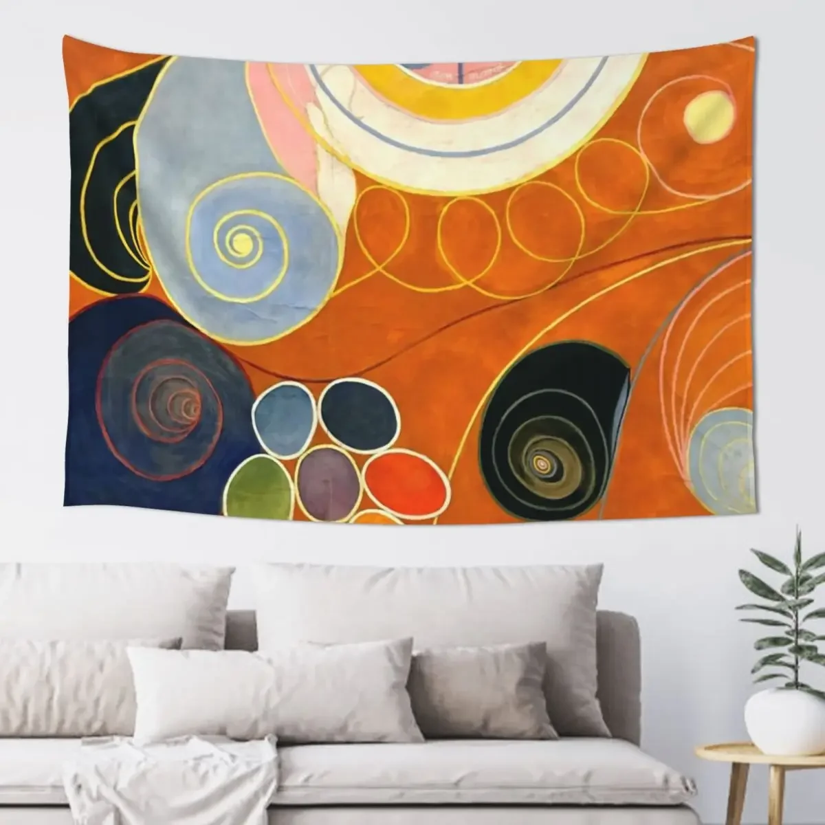 Hilma af Klint The Ten Largest, No. 03, Youth, Group IV Tapestry Bathroom Decor Decorative Wall Mural Tapestry