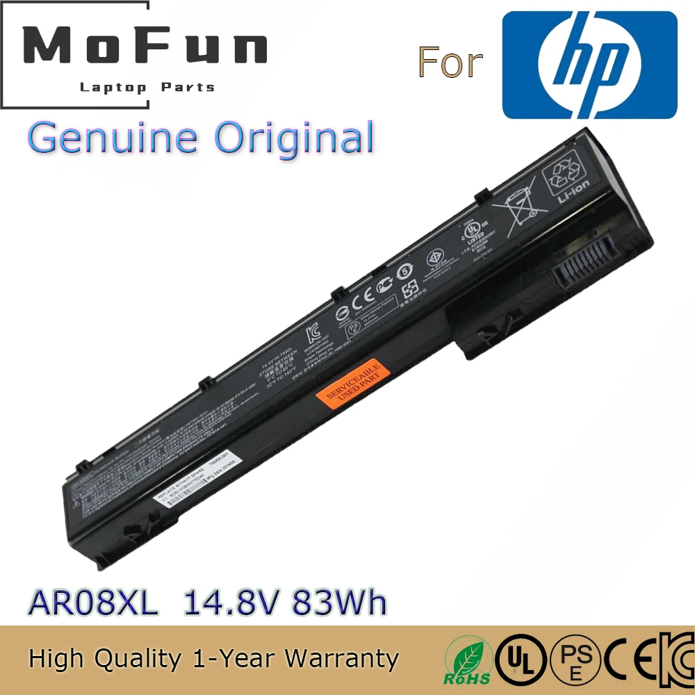 

Brand New Original AR08 14.8V 83Wh Laptop Battery for HP ZBook 15 17 G1 G2 707615-141 AR08XL HSTNN-IB4H