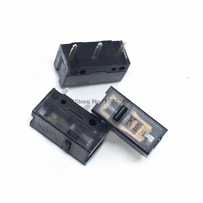 

100Pcs Kailh GM 8.0 Mouse Micro Switch Gold Contactor 80 Million Click Life 3Pin Black Used On Computer Mice Left Right Button