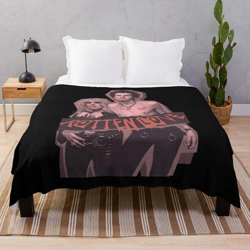 

SID AND NANCY ROTTEN LOVE Throw Blanket Fluffy Cozy Throw Blanket for Home Decor