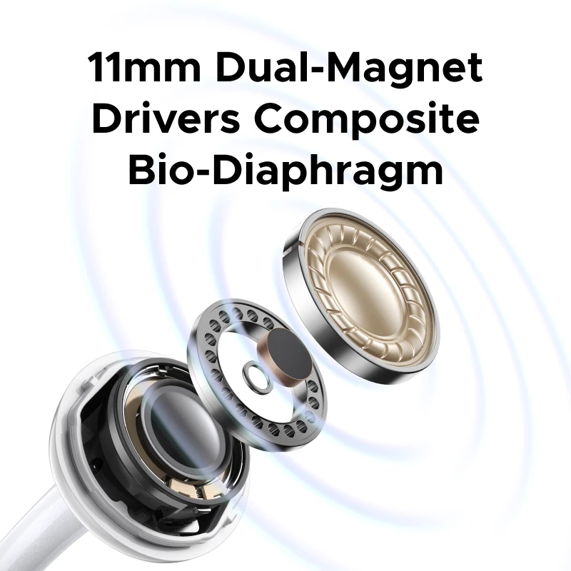 UGREEN ClipBuds オープンイヤー ワイヤレスヘッドホン Bluetoothイヤホン ANC デュアルフィードバック アクティブノイズキャンセリング、32時間再生