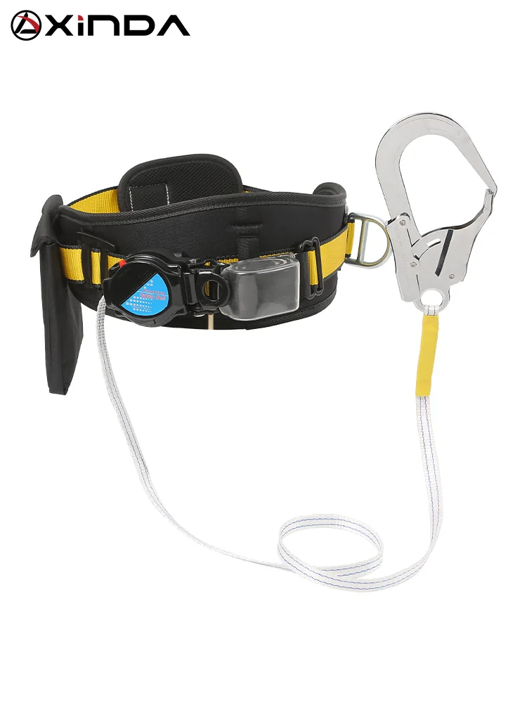 Retractable Fall Arresting Belt High-altitude Work Harness Exterior Wall Work Anti-fall Outdoor Electrician Safety Belt