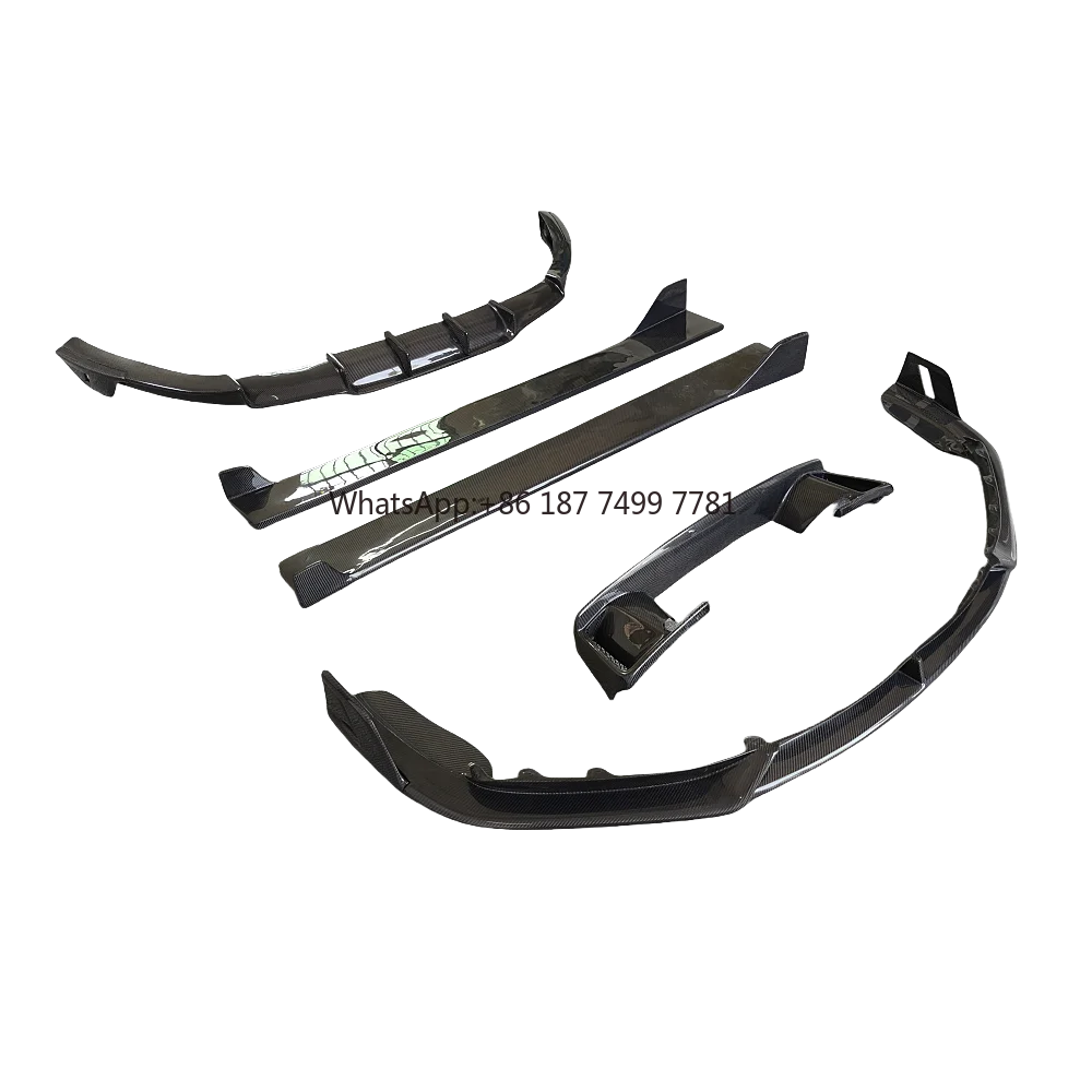 Подходит для . Модернизация 992 911, обновленная модель X, передний и задний диффузор из углеродного волокна, боковая юбка, комплект воздуховыпускного отверстия