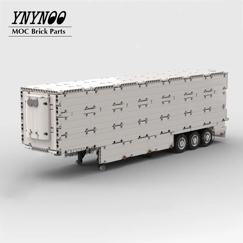 Technische Vrachtwagentechniek 6X4 Trekker Opleggercontainer Gewijzigd Van 42078 Het Merklied Moc Bouwstenen Speelgoed