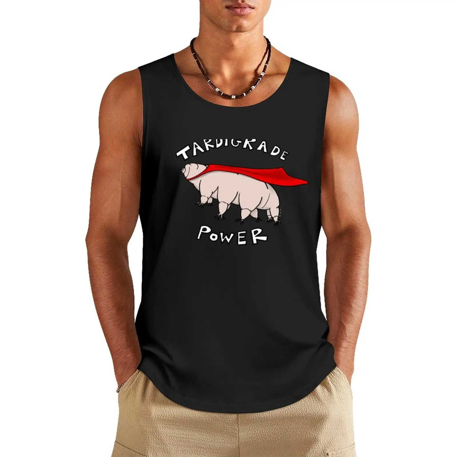 

Tardigrade power! Tank Top Sleeveless T-shirt sleeveless t-shirts for men anime top
