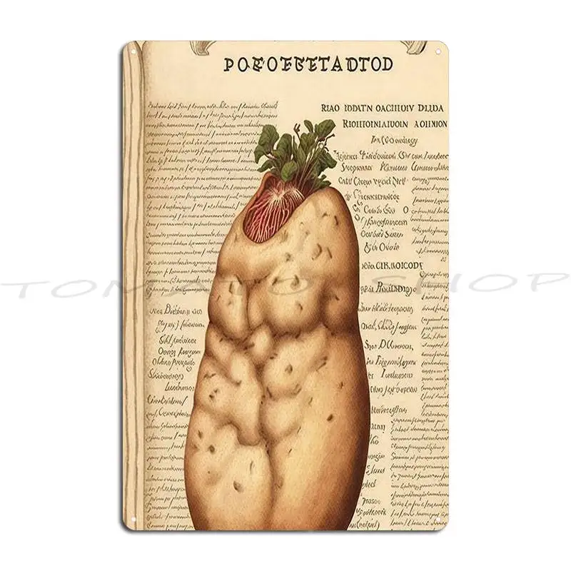 We Potatoes Weird Shaped Potatoes Anatomy of a good Metal Sign Kitchen Wall Decor Mural Club Character  Tin Sign Poster