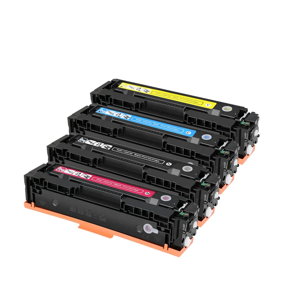 Imagem -06 - Cartucho de Toner Compatível para Impressora Cf540a Cf541a Cf542a Cf543a 203a hp Laserjet Pro M254 M254nw M254dw M254dn pc