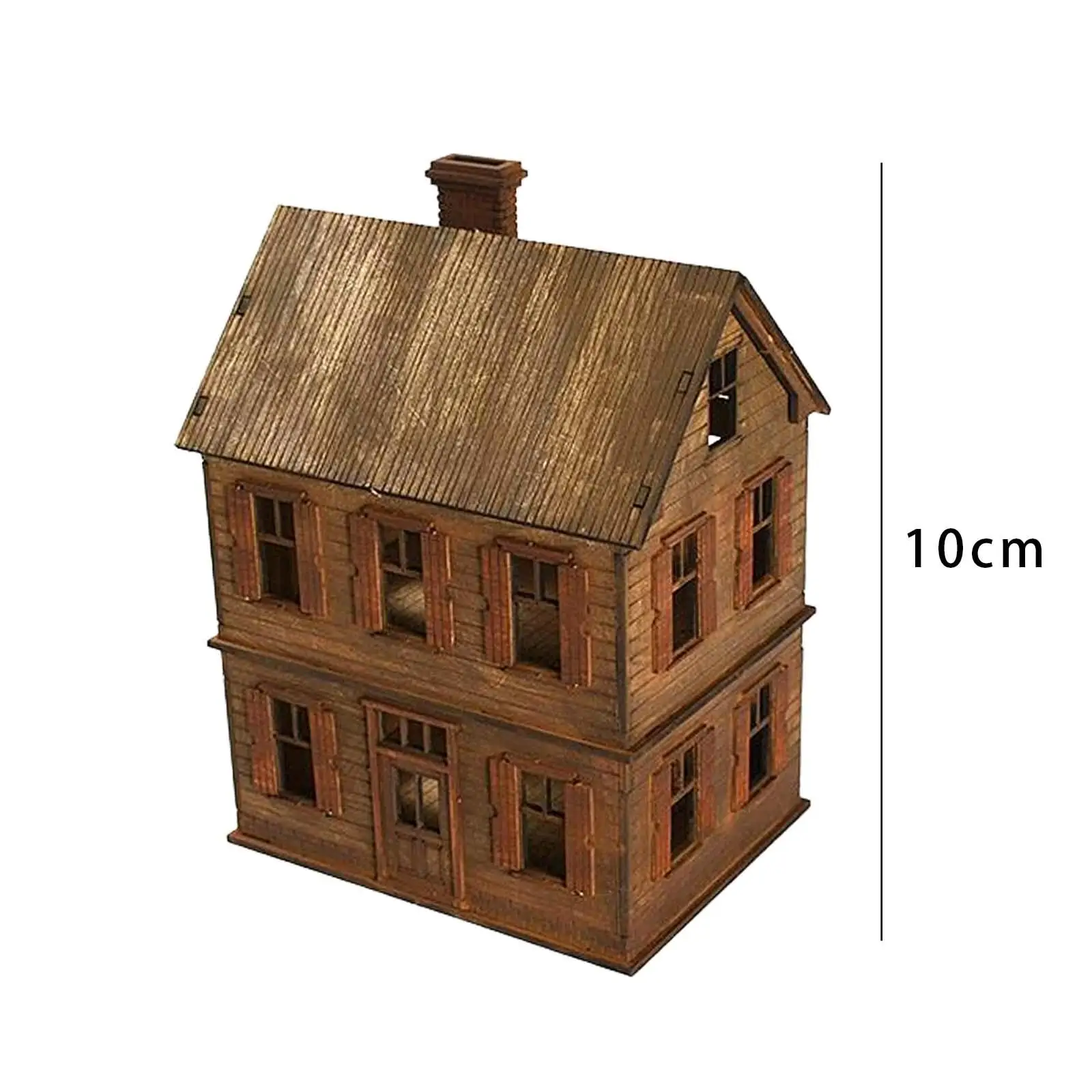 1:72 Building Model Kits 2 Tier House for Micro Landscape Scene Accessory