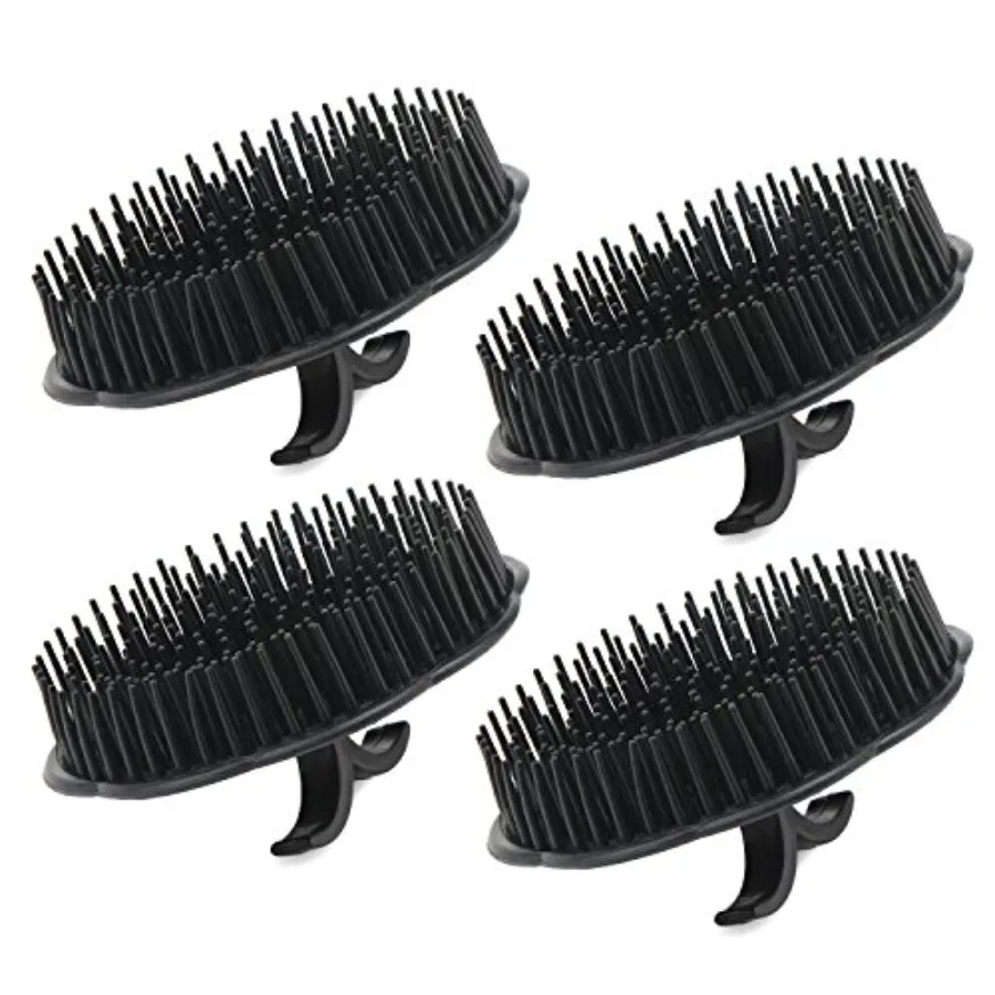 

Segbeauty Mens Shampoo Brush, 4pcs Scalp Massage Brushes, Massage Hair Brush Floriated Shower Comb for Deep Cleaning Hair Men's