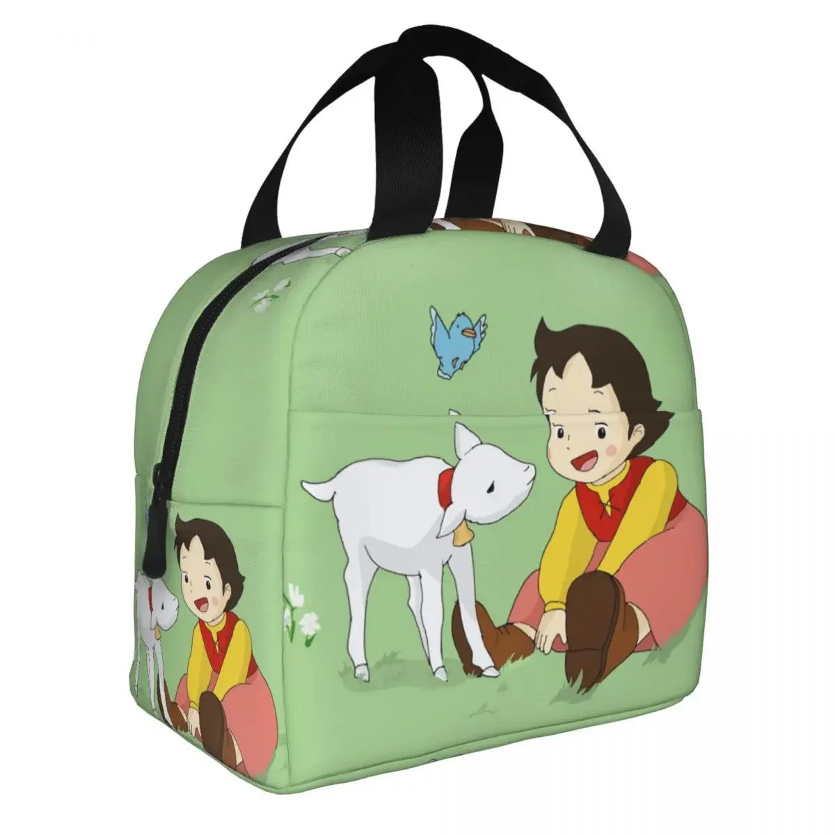 Heidi And Litle Goat Thermal Insulated Lunch Bags Women Resuable Lunch Tote for Kids School Children Storage Food Bento Box