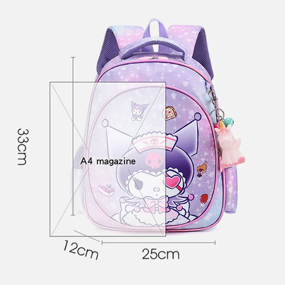 Cartoon Kulomi cute kindergarten backpack primary school students reduce the burden of spine protection schoolbag