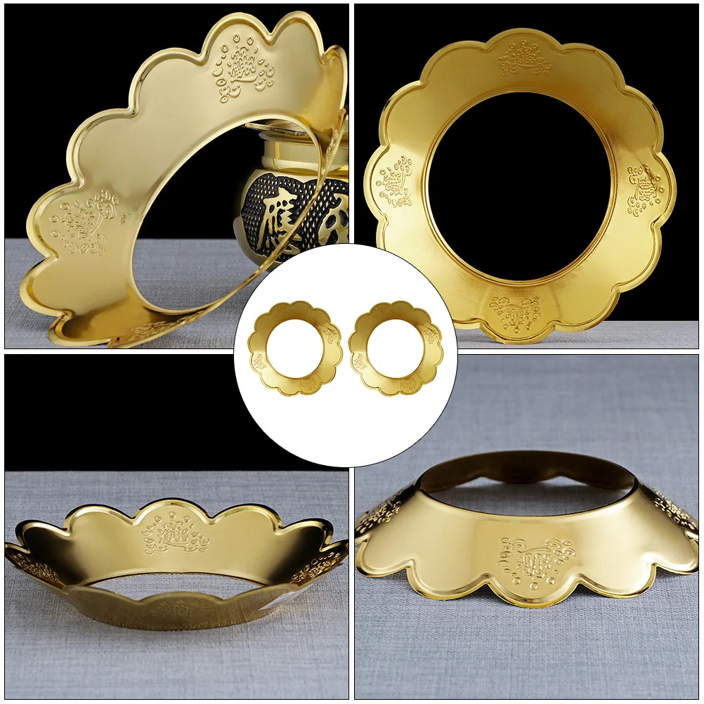 

2Pcs Round Incense Burner Hood Thickened Alloy Ash Tray Cover Easy to Use No Assembly Required Incense Burner Cover