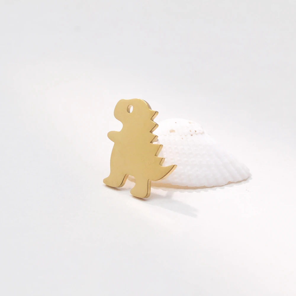 

Mini Q-cute Metal Dinosaur Fashionable and Versatile Stainless Steel Accessories, Perfect As Gifts For Friends
