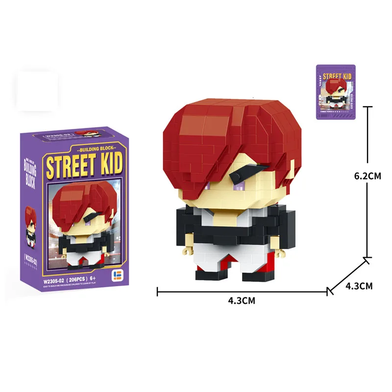 Anime Lega Street Fighter Fighting Game Action Building Blocks KenMasters Hoshi Ryu ABS Building Blocks Birthday Gift For Boys