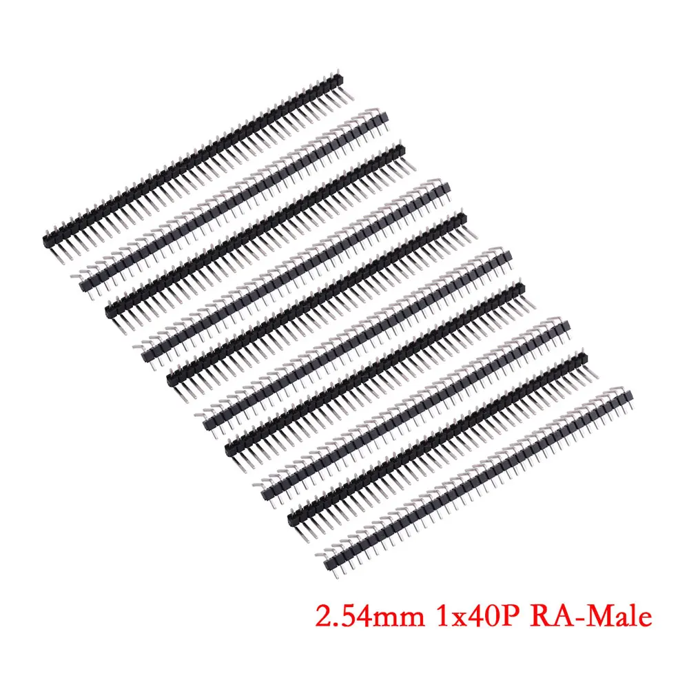 10Pcs 2.54Mm 1*40Pi…