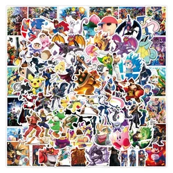 100Pcs Super Game Smash Pokemon Stickers Sonics Kirby Notebook Luggage Laptop Skateboard Graffiti Waterproof Sticker