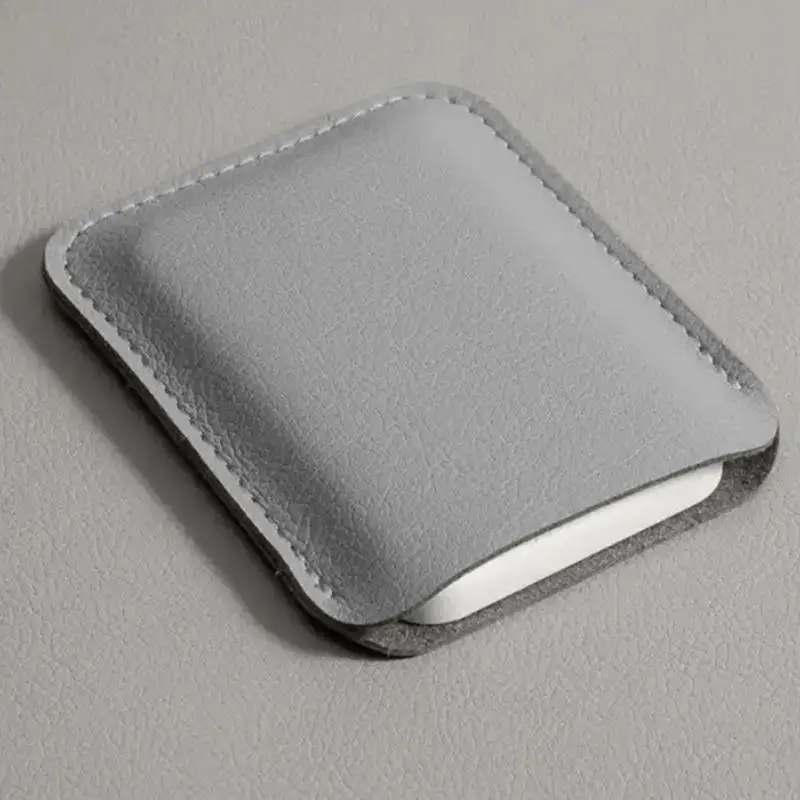 1PC Wireless Mouse Storage Bag Suitable Mouse Protective Leather Sleeve Bag Anti-scratch Case Portable Simple Mouse Storage Bag