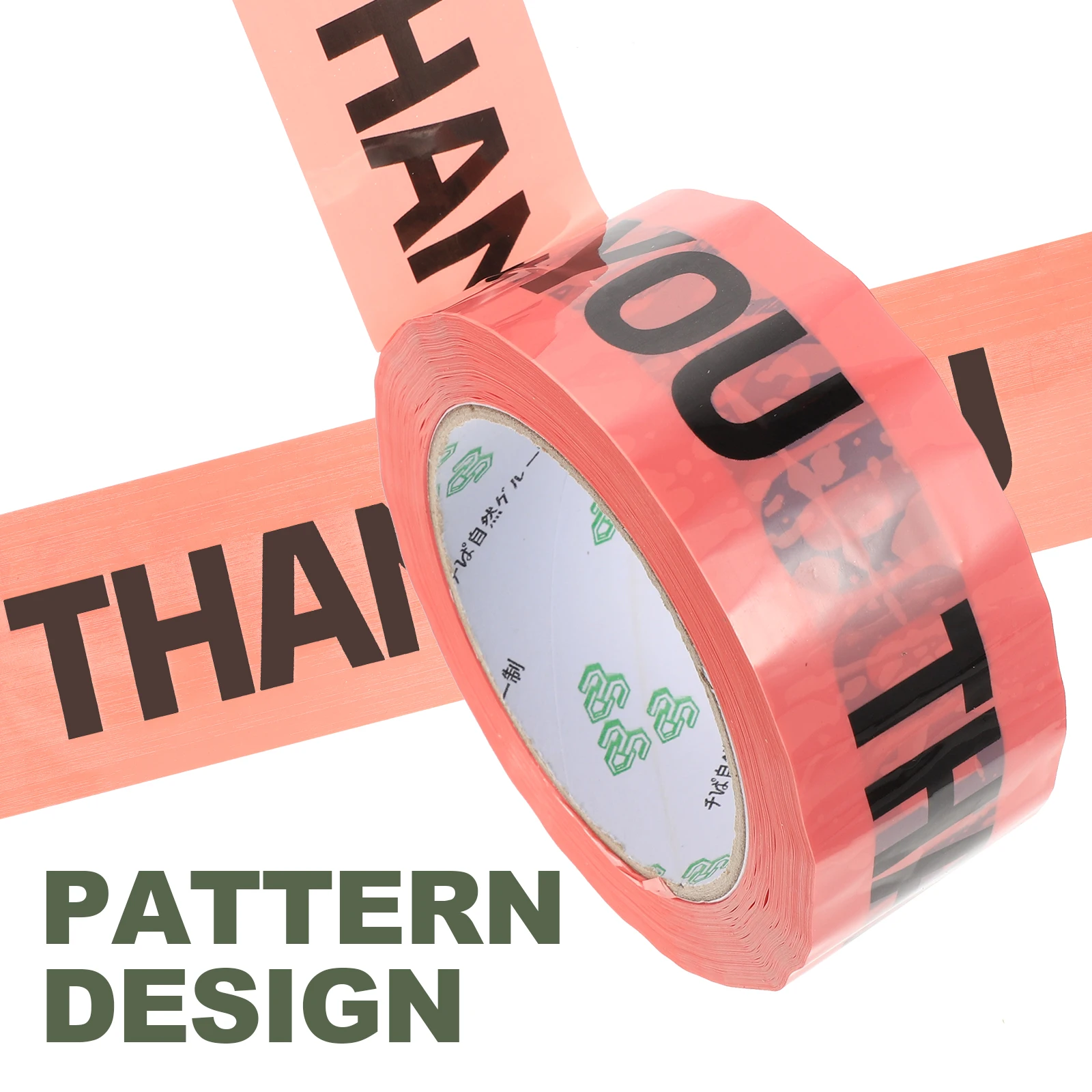 

Pink Sealing Tape THANKYOU Design Decorative Packaging Office Wrapping Duct Tape for Gifts DIY Craft Practical Lovely
