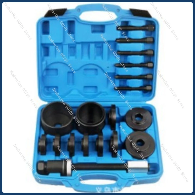 19pc Front Wheel Bearing Removal Tool Set Iron Sleeve Bushing Press Installation Kit for Auto Repair