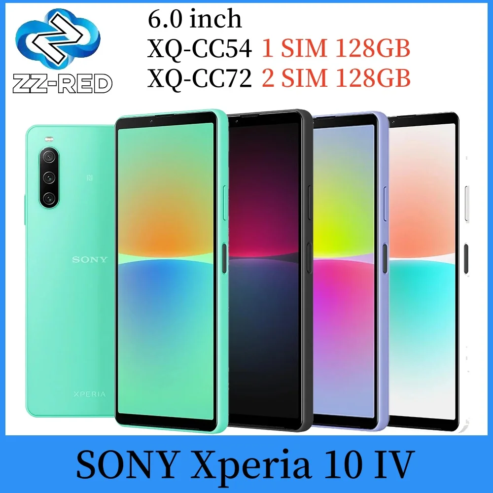 Original Sony Xperia 10 IV 5G XQ-CC54 XQ-CC72 6GB 128GB ROM 6.0