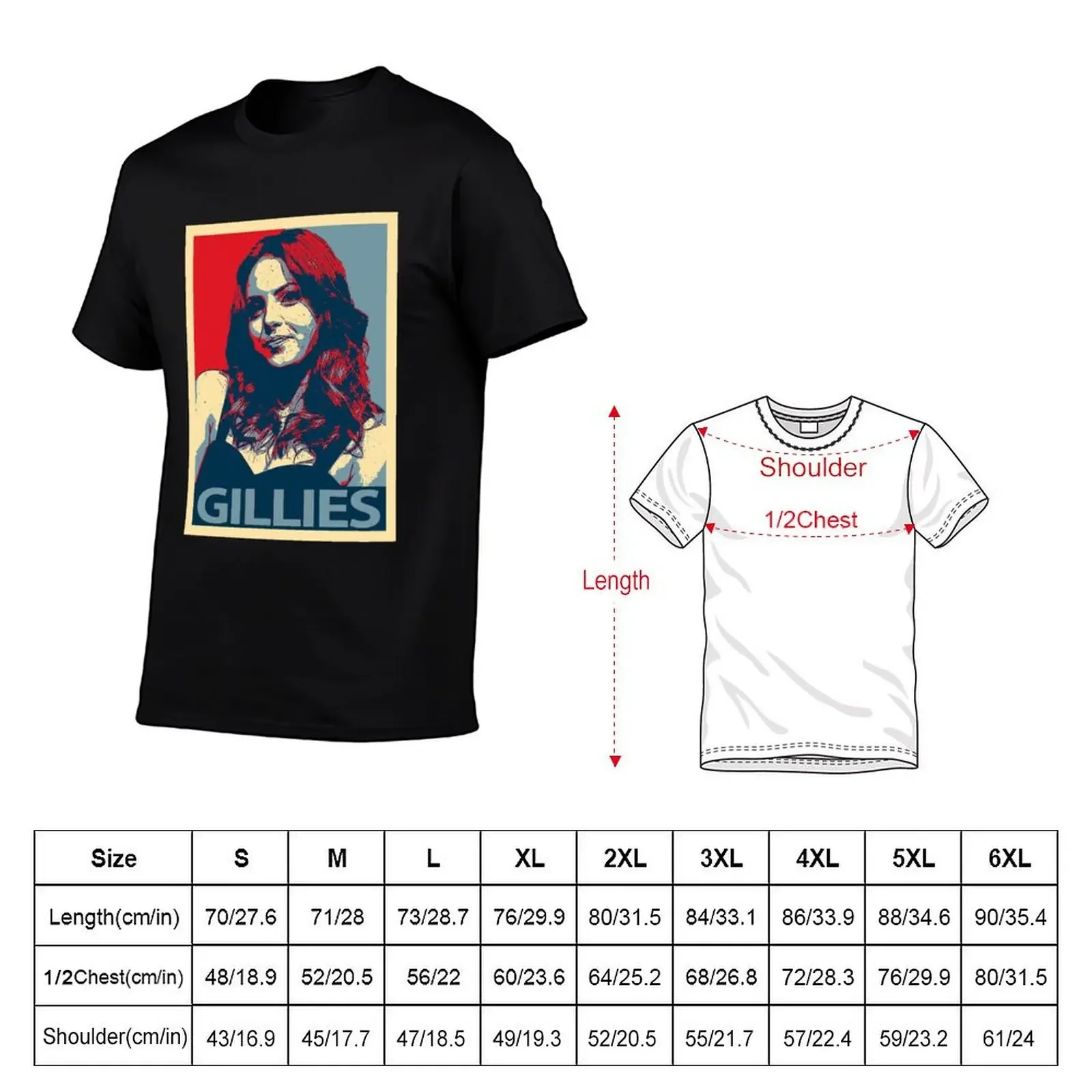 Liz Gillies T-Shirt basketball graphic tees oversized Men's cotton t-shirt