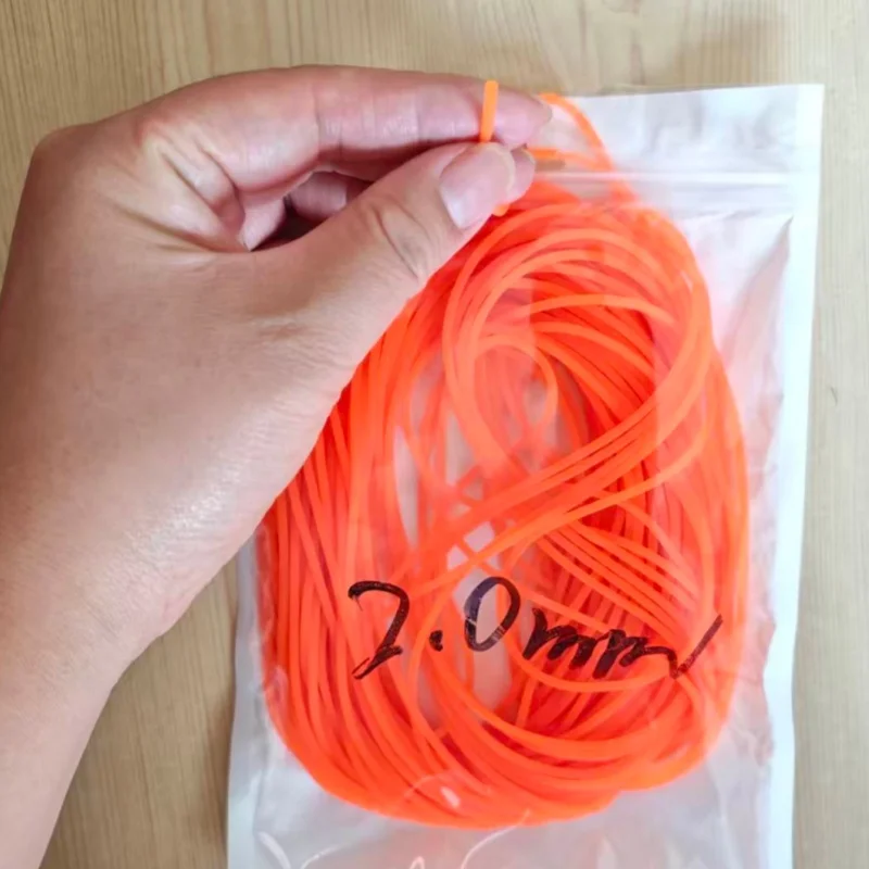 Maßgefertigte Gummi-Elastikleine aus Latex zum Angeln, 10 m pro Stück, kombiniert mit 2,0 mm 5 m und 2,2 mm 5 m, zwei Stücke, Angelzubehör – Detail 7