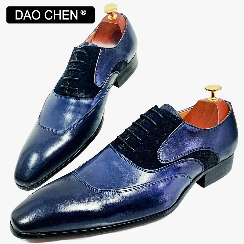 LUXURY HANDMADE MEN REAL LEATHER SHOES LACE UP MENS DRESS SHOES POINTED TOE WEDDING OFFICE BUSINESS OXFORD SHOES FOR MEN