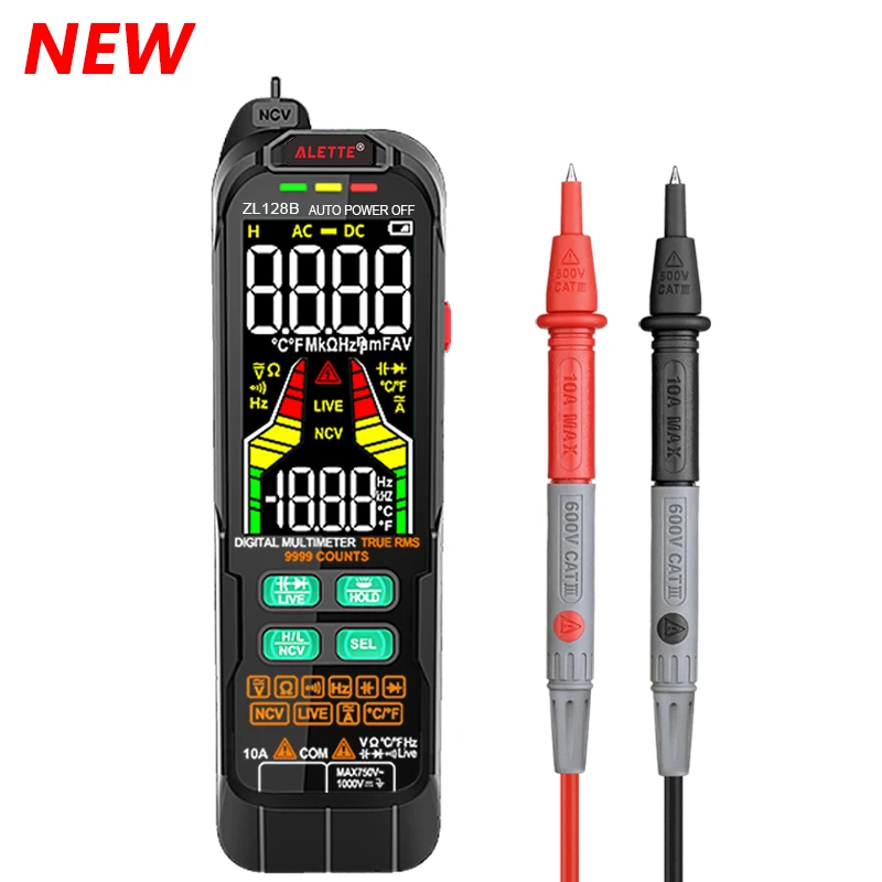 Nuovo Multimetro digitale intelligente USB Smart Auto Range test NCV Intelligent Multimetro Tester AC DC tensione capacità Ohm Hz Meter