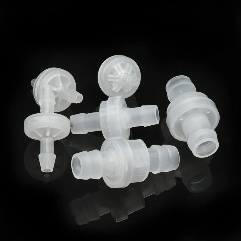 Diameter 3mm 4mm 5mm 6mm 8mm 10mm 12mm Plastic Check Valve One-Way Pagoda Inline Non-Return Gas Liquid Water Fluid  Stopper