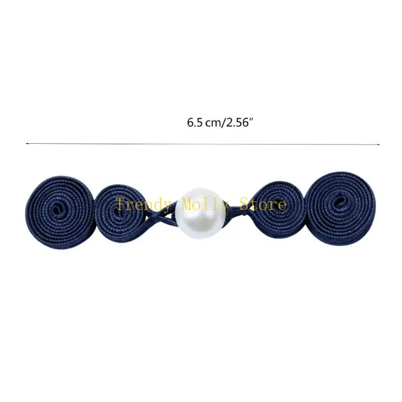 N5KB handgemaakte knoopknop naaien bevestigingsmiddelen cheongsam kikker parel sluiting voor tangpak