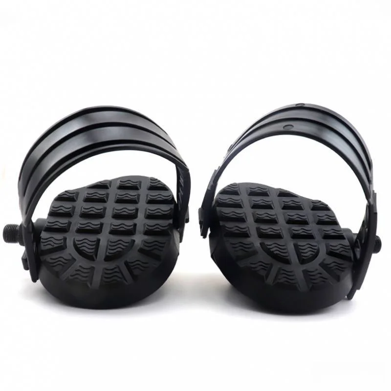Exercise Bike Pedal Straps Adjustable Stirrup Bicycle Straps Compatible with Fitness Equipment Suitable for Most Bikes