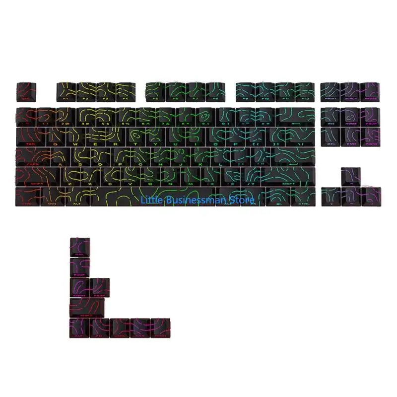 Side Printed Through Keycaps Constructed From High End PBT Plastic For Mechanical Keyboard Enthusiasts M76A