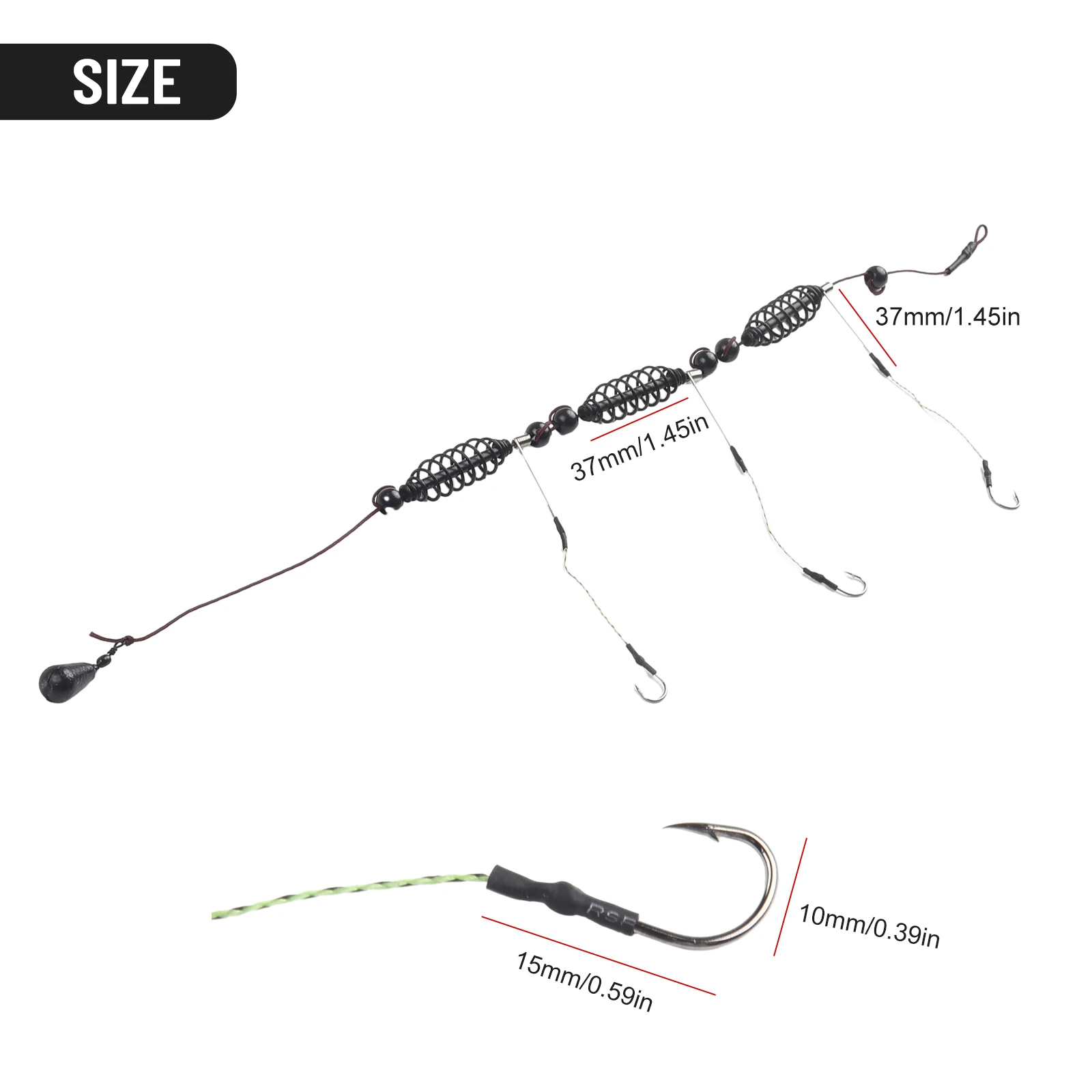 1pc Fishing Hook Artificial Lure Bait Cage Fishing Feeder Baitholder Anzol Peche Catfish Jigs Carp Fishing Tackle Tools 15g~40g