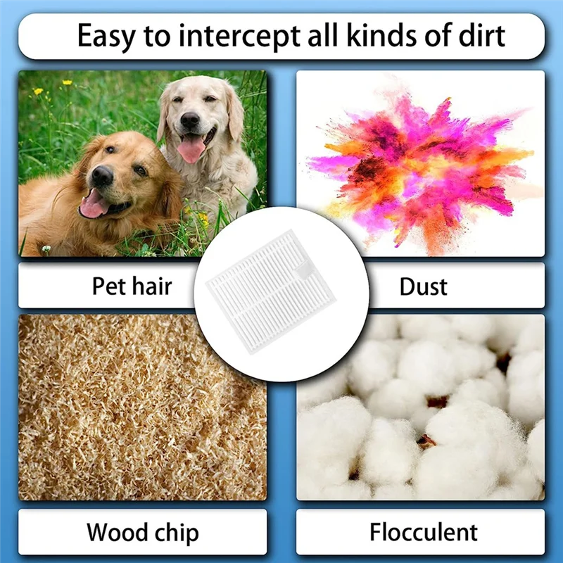 EAS-12 Pcs Cleaner Filter For Lubluelu L20 / Honiture V8 Pro / Conga 7490 Ultimate X-Treme Genesis Sweeping Robot Accessories