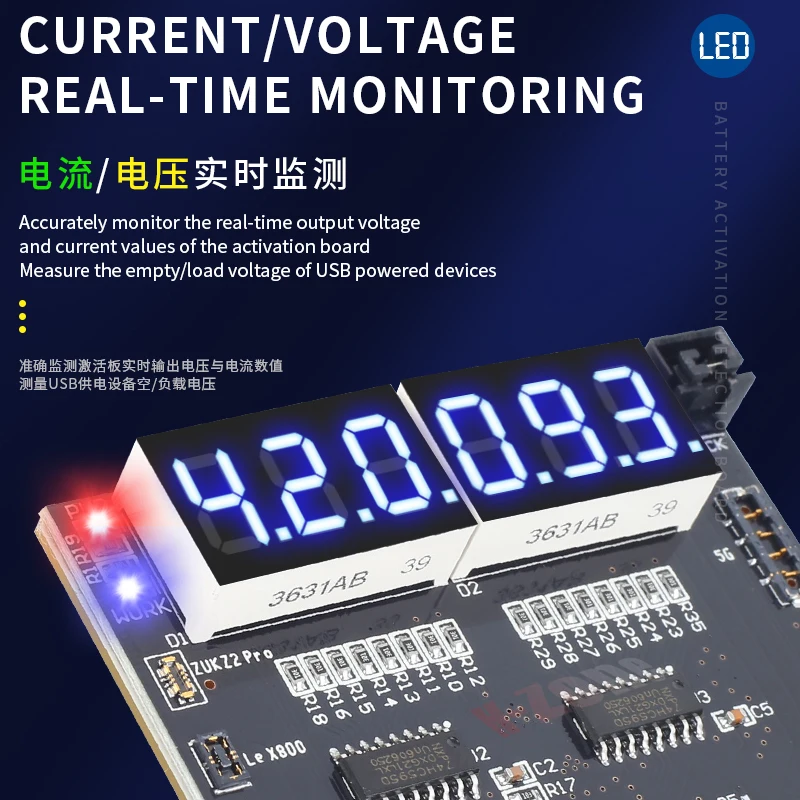 MECHANIC BA27 Battery Activation Detection Board Battery Fast Charge For Xiaomi iPhone 5-15 Pro Max Android One-click Activation